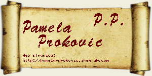 Pamela Proković vizit kartica